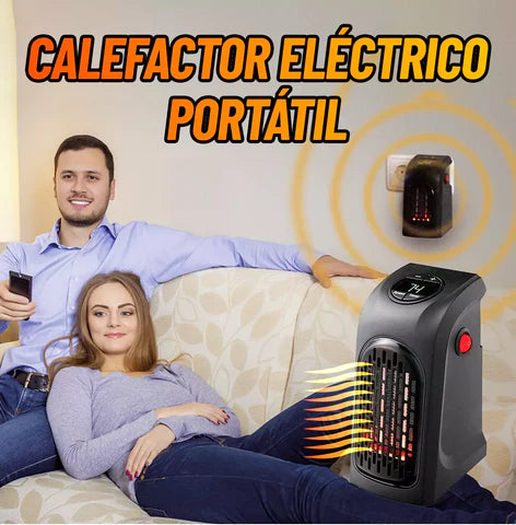 Calefactor Eléctrico 400W Premium con Temporizador y Termostato